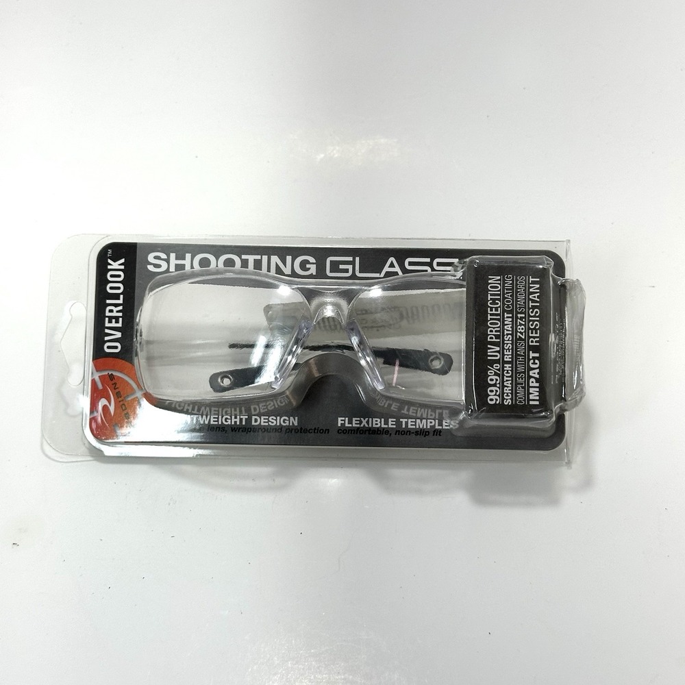 Radians Overlook Shooting Glasses Clear UV Protection Impact/Scratch Resistant